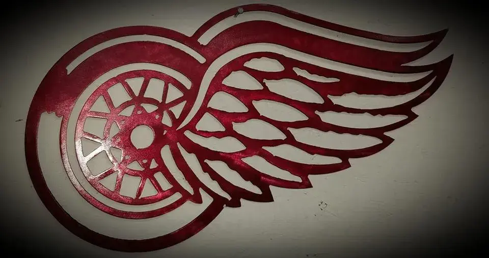 Red Wings Metal Art