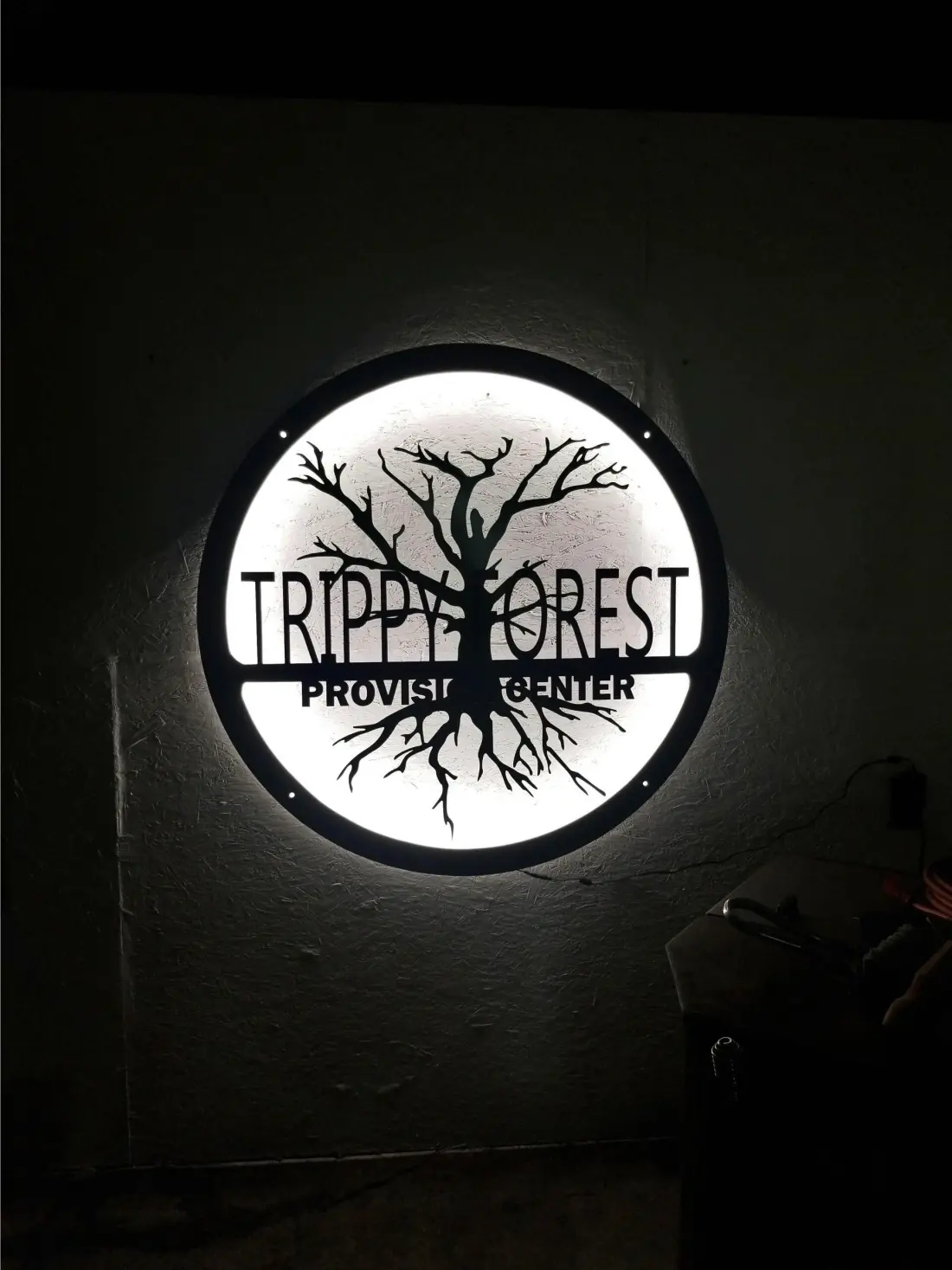 Backlit Plasma-Cut Sign
